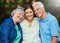 Family is forever. Shot of a senior couple spending time with their daughter.