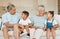 Family and friendships are two of the greatest facilitators. Shot of grandparents bonding with their grandchildren on a