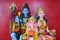 Family Ganesha status in Thailand temple