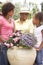 Family Gardening Together At Home