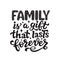 Family is a gift that lasts forever