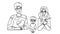 family glasses vector