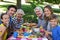 Family having a picnic