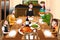 Family having a Thanksgiving dinner
