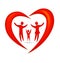 Family heart logo