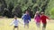 Family On Hike In Beautiful Countryside