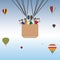 Family hot air balloon ride.