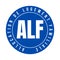 Family housing allowance symbol icon called ALF allocation de logement familiale in French language