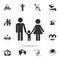 Family Icon in trendy flat style isolated. Detailed set of human body part icons. Premium quality graphic design. One of the colle
