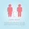 Family infographic design template