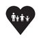 Family insurance icon. Trendy Family insurance logo concept on w
