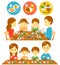 Family Japanese meals