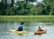 Family kayaking