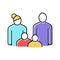 family law dictionary color icon vector illustration