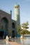 A family leave the Blue Mosque in Mazar i Sharif, Afghanistan