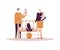 Family life - flat design style colorful illustration