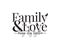 Family & Love always stay together, vector, wording design, lettering, wall decals, wall artwork, poster design