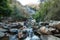 The family at Mae Ya Waterwall, Inthanon National Park, Chiangmai, Thailand