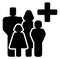 Family medical care icon