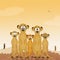 Family of meerkats