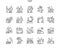 Family outdoor recreation Well-crafted Pixel Perfect Vector Thin Line Icons