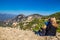 Family Overlooking Meteora - Greece, Europe