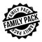 Family Pack rubber stamp