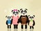 Family of panda