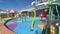 The family pool area on the Royal Caribbean RCL cruise ship Independence of the Seas in Port Canaveral, Florida