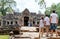 Family in Preah Khan temple