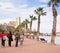 Family on Promenade in Alicante, Spain