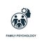 Family Psychololy icon. Simple element from psychology collection. Creative Family Psychololy icon for web design, templates,