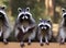 Family of Raccoons