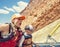 Family on a rafting trip down the Colorado River