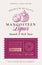 Family Recipe Mangosteen Liquor Acohol Label. Abstract Vector Packaging Design Layout. Modern Typography Banner with