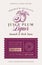 Family Recipe Plum Liquor Acohol Label. Abstract Vector Packaging Design Layout. Modern Typography Banner with Hand