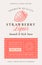 Family Recipe Strawberry Liquor Acohol Label. Abstract Vector Packaging Design Layout. Modern Typography Banner with