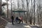 Family resting in Kislovodsk National Park