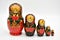 Family of Russian matrioskas dolls