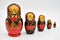 Family of Russian matrioskas dolls