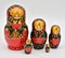 Family of Russian matrioskas dolls