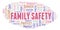 Family Safety word cloud.