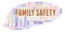 Family Safety word cloud.