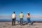 Family at the Salar of Atacama in Chile