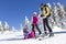 Family on the ski slope