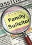 Family Solicitor Job Vacancy. 3D.