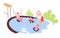 Family swimming pool outdoor activity leisure pastime