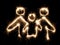 Family symbol sparkler