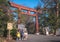 Family is taking picture in front of the Ruin of Sendai Aoba castle site