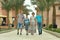 Family in tropical ressort